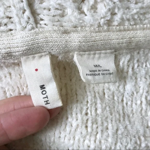 Anthropologie M L Fringed Beachside Hoodie Poncho - Picture 6 of 8